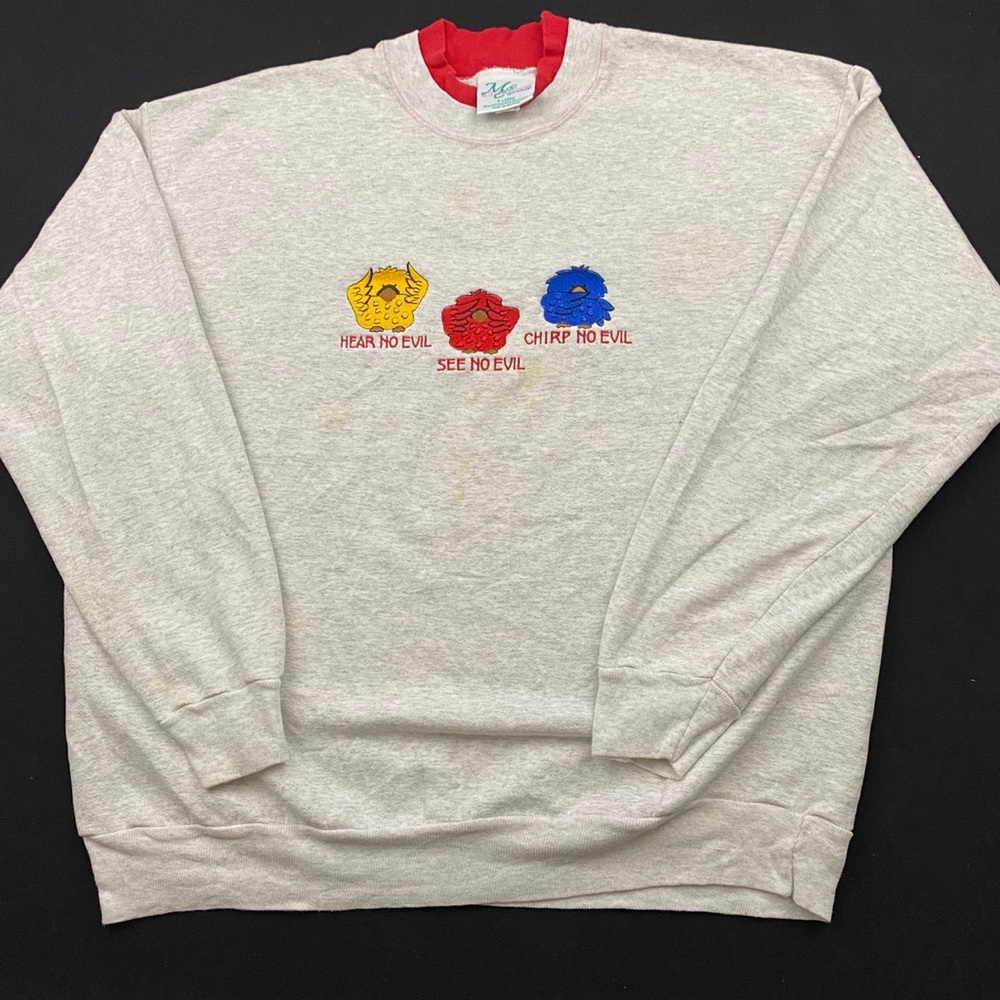 Vintage hear no evil sweater size xl